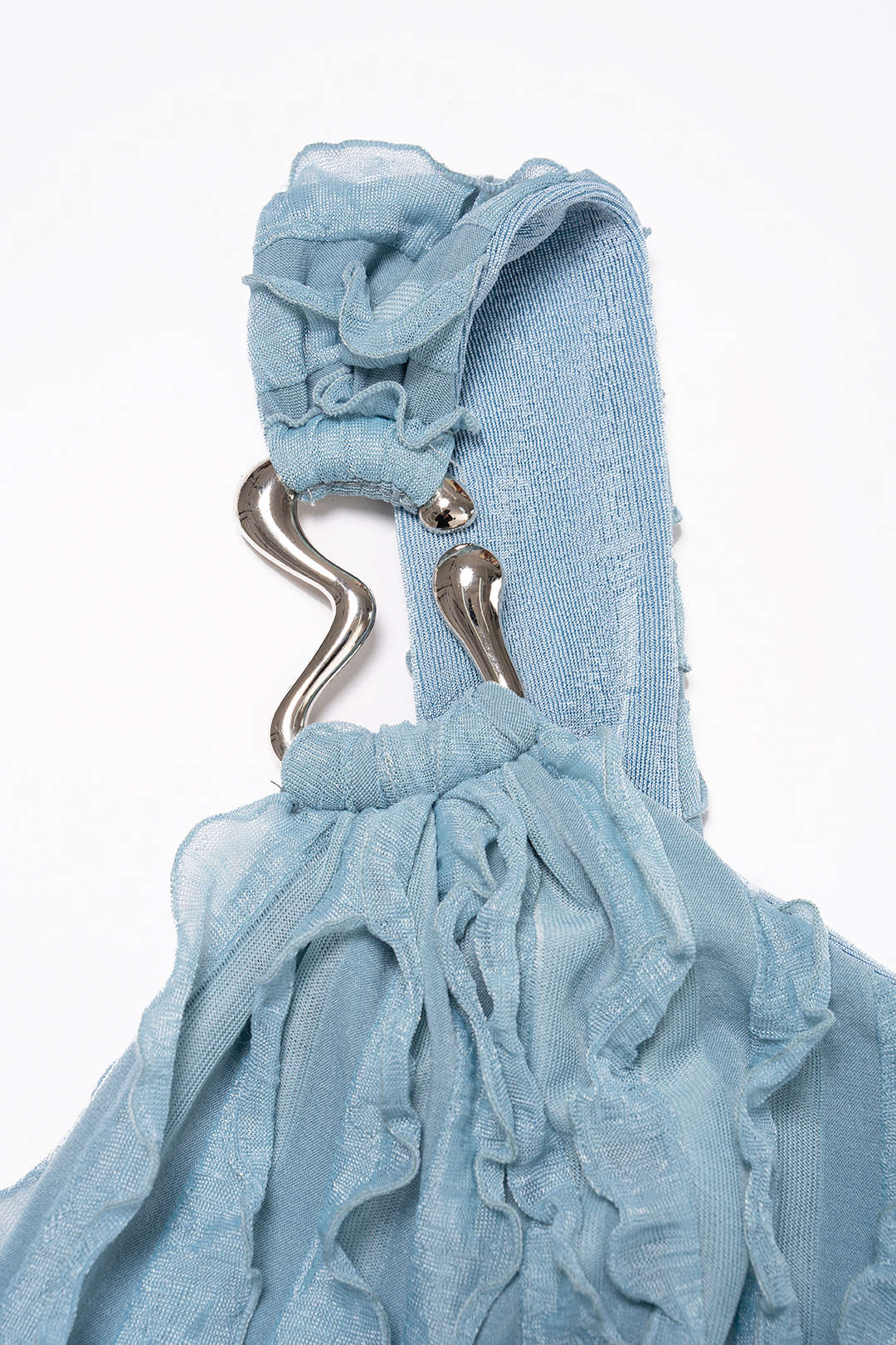 One Shoulder Asymmetrical Metallic Ruched Sleeveless Maxi Dress