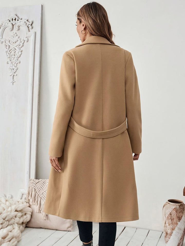 Mery™ | Notched-Lapel Button-Tab Tailored Coat