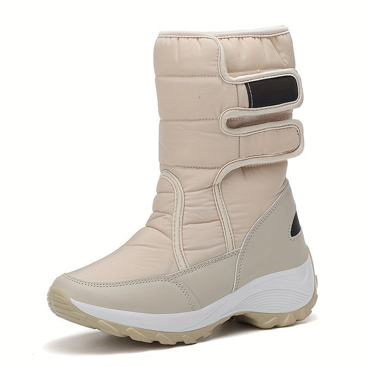 Cassandra™ | Quilted hook-and-loop mid-calf snow boots