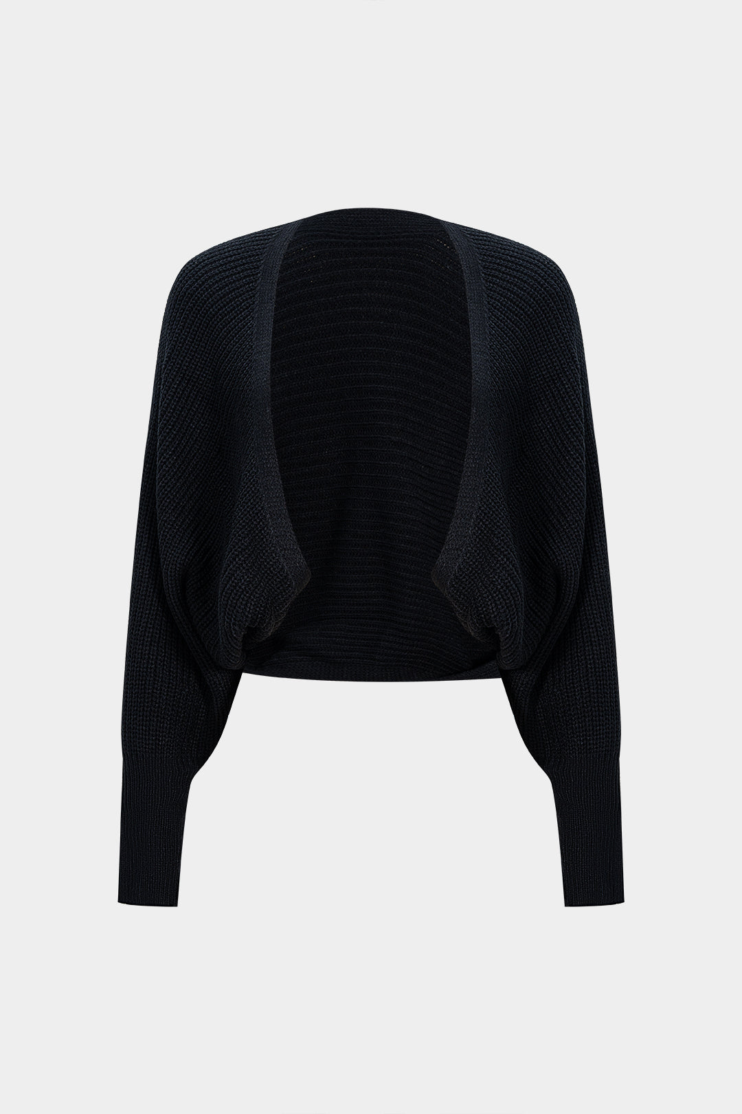 Solid Draped Sweater Cardigan