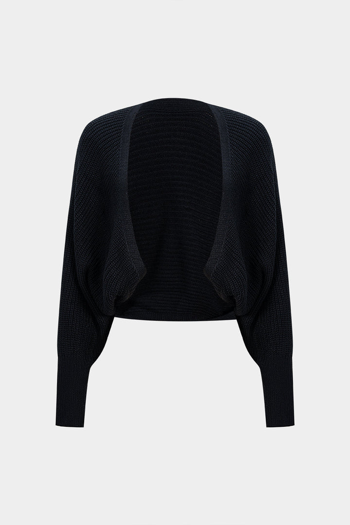 Solid Draped Sweater Cardigan