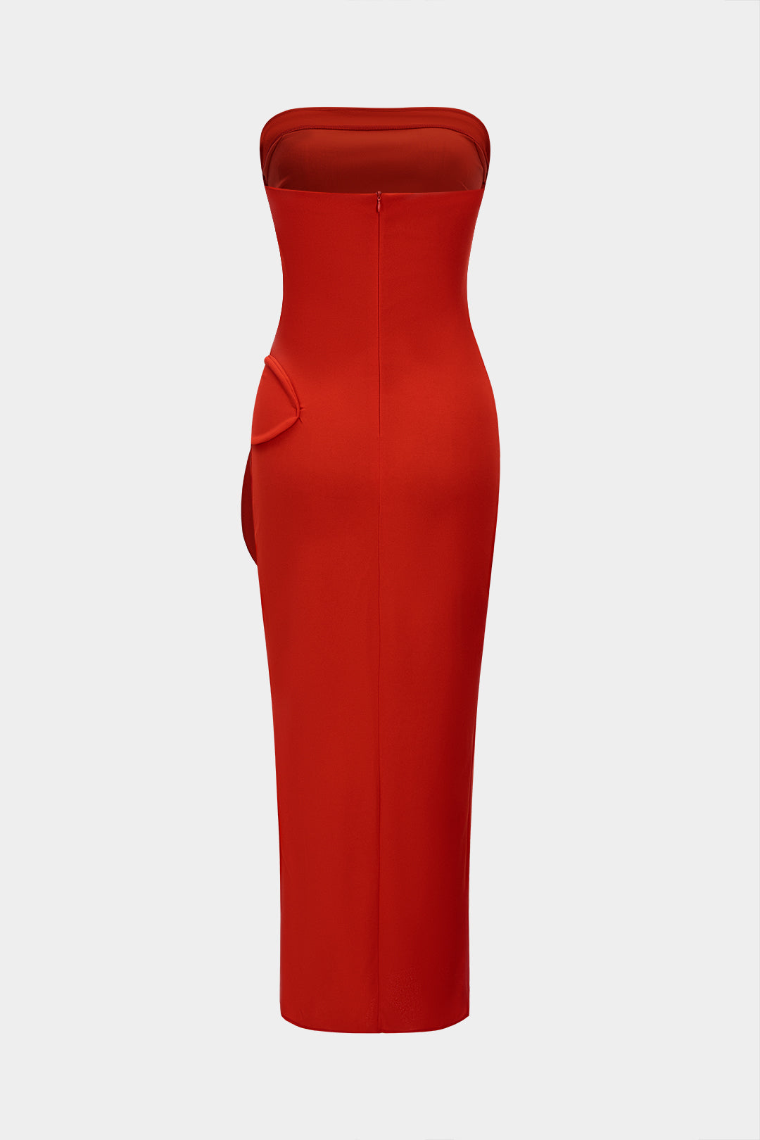 3D Floral Strapless Sleeveless Maxi Dress