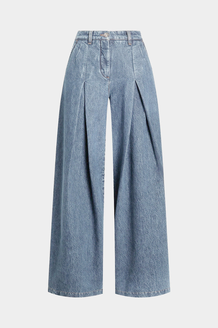 Denim Straight Leg Jeans