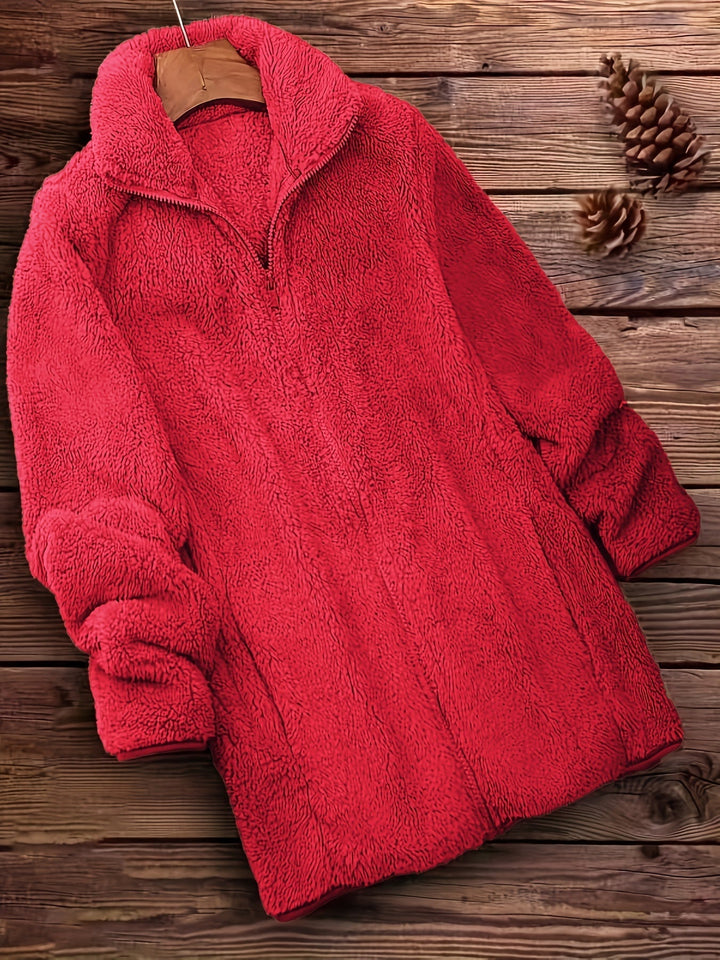 Yara™ | Elegant Zip-Up Fleece Coat