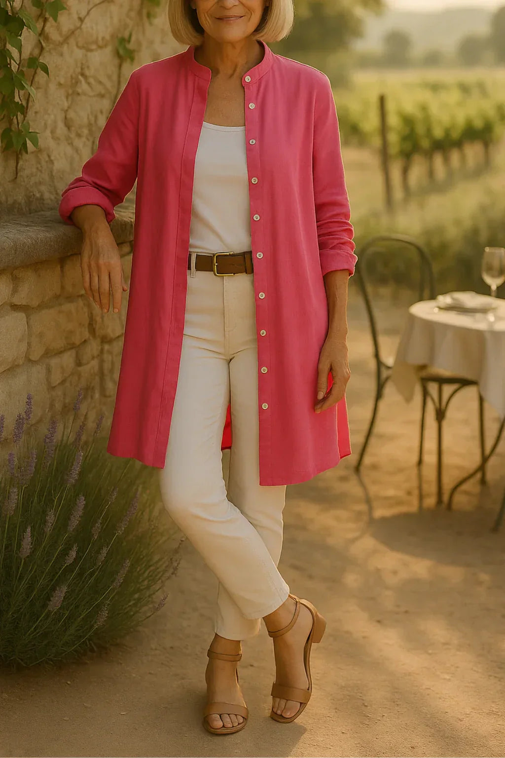 Camilya™ | Flared Cotton Shirt Jacket