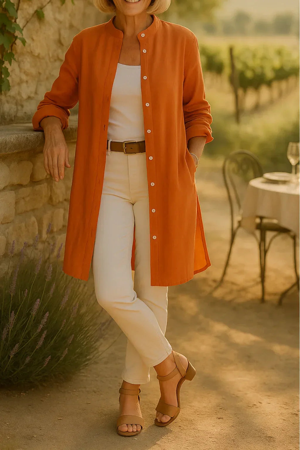 Camilya™ | Flared Cotton Shirt Jacket