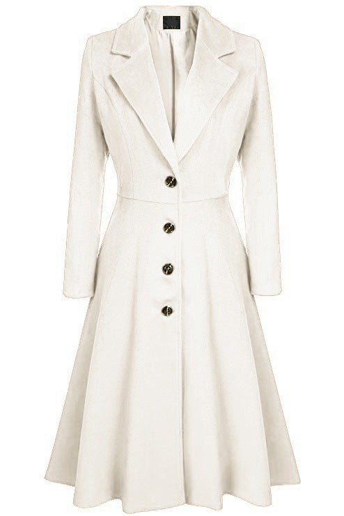 Adelina™ | Tailored Fit-and-Flare Midi Coat