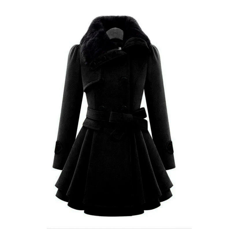 Lobelia™ | Chic coat with fur