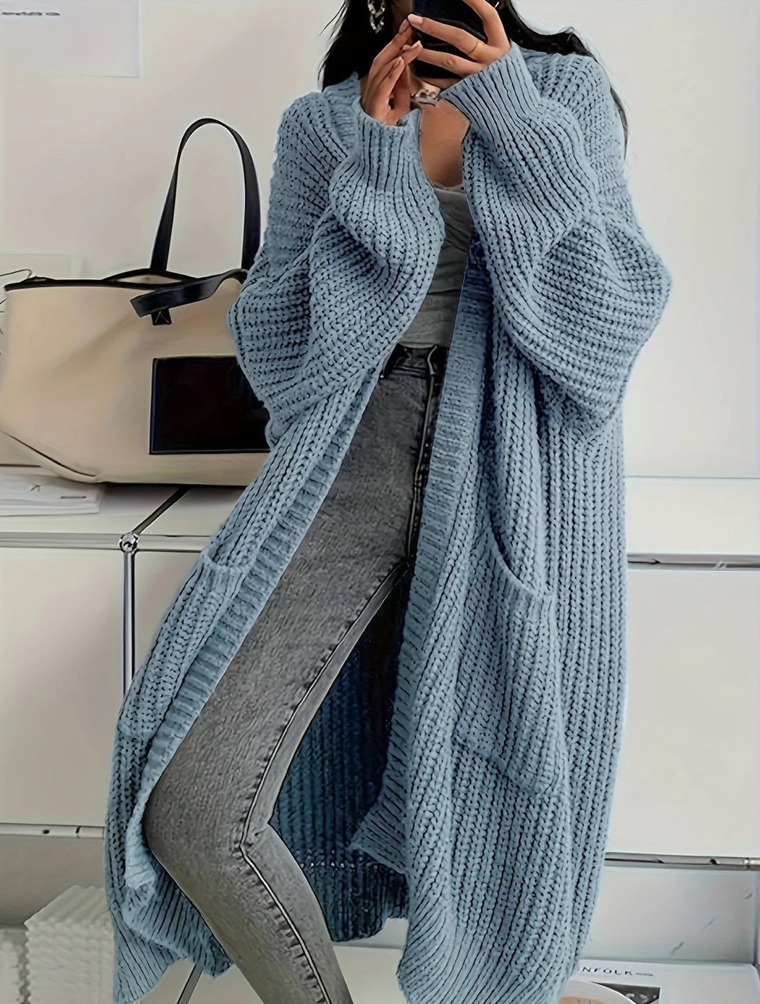 Marlene™ | Elegant Over-the-Knee Cardigan