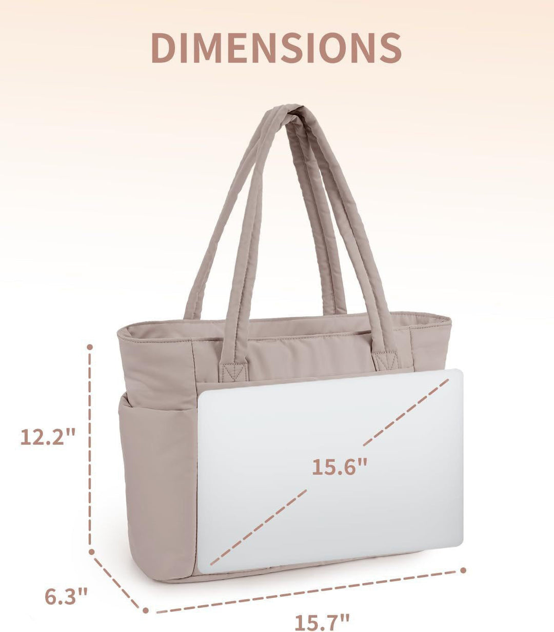 Celine - Quilted Large Capacity Tote Bag