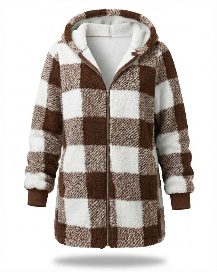 Sarah™ | Oversized Plaid Coat