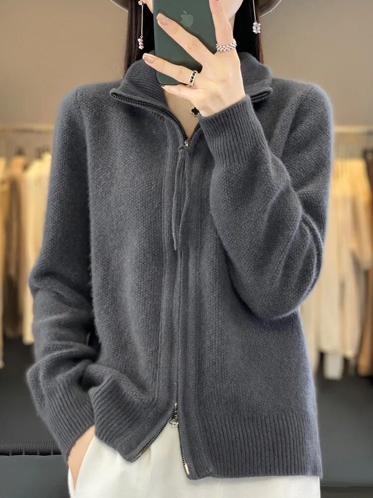 Lola™ | Elegant Zip Cardigan