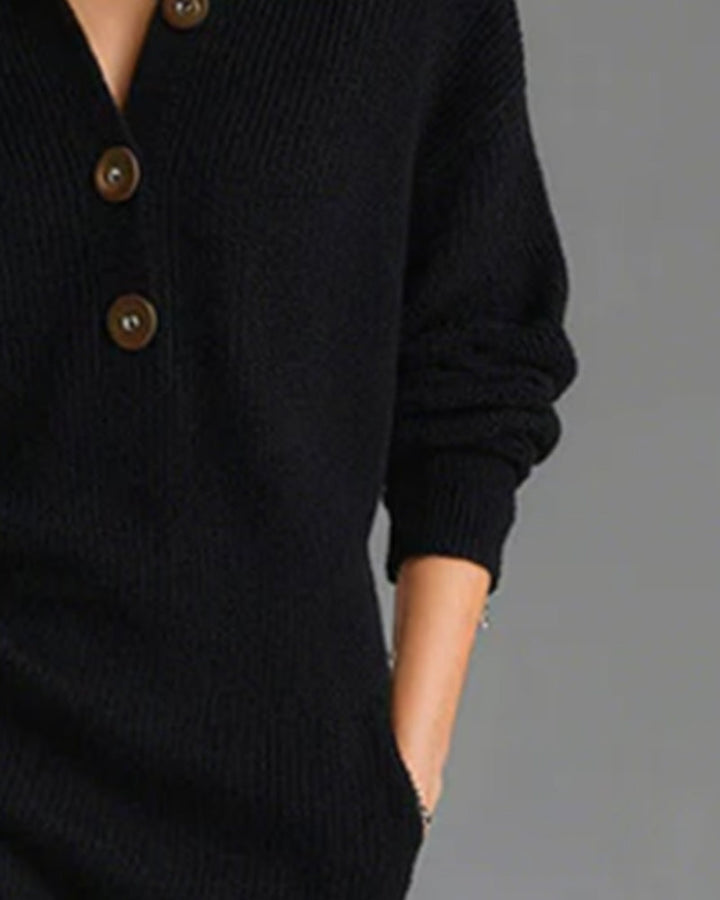 ROSETTA™ – Soft Knit Polo Dress