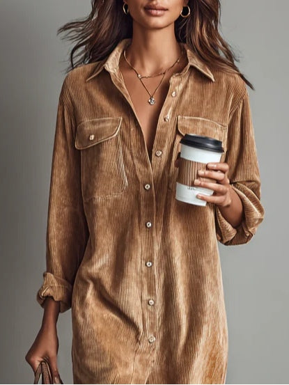 ROSAMUND™ – Timeless Corduroy Dress