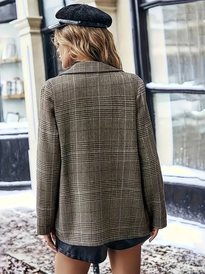 Larson™ | Elegant Checkered Jacket