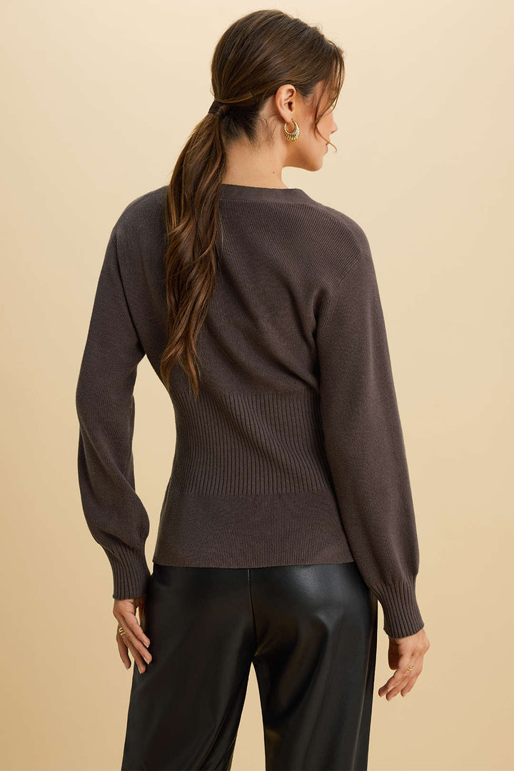 Knit Button Sweater Cardigan