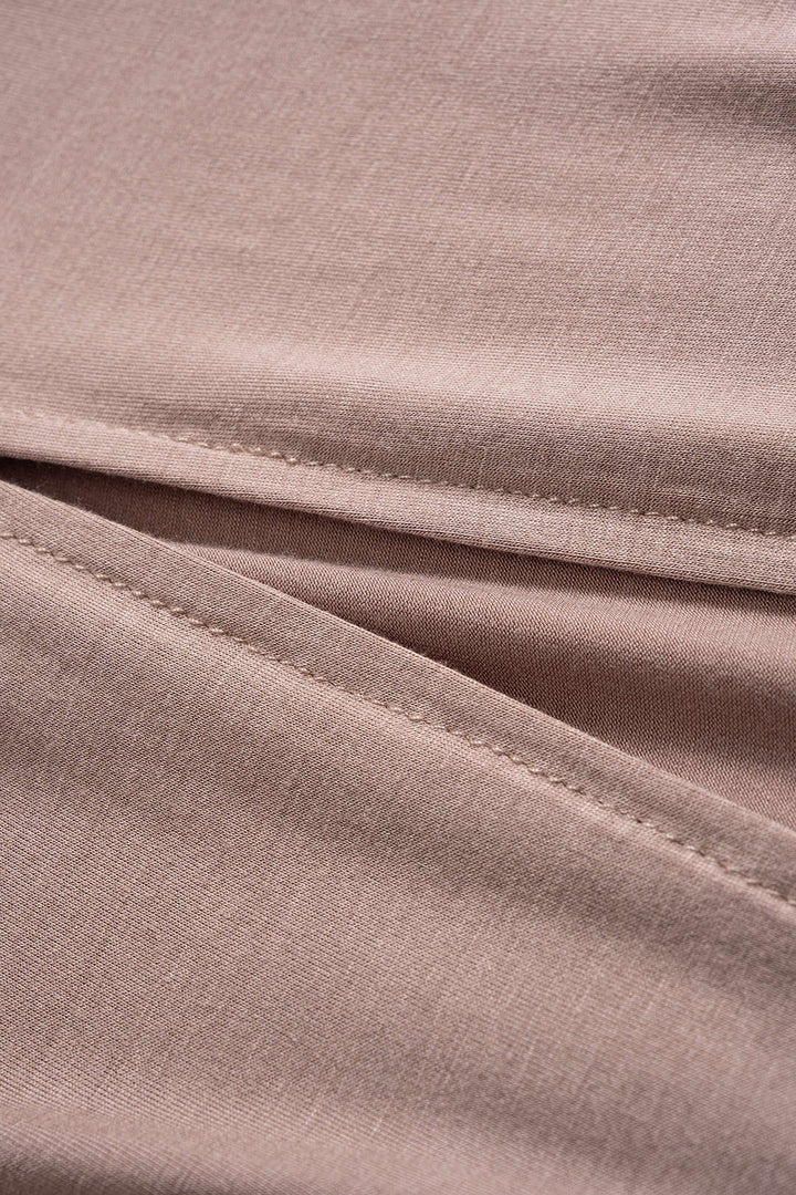 V-Neck Batwing Sleeve Ruched Maxi Dress