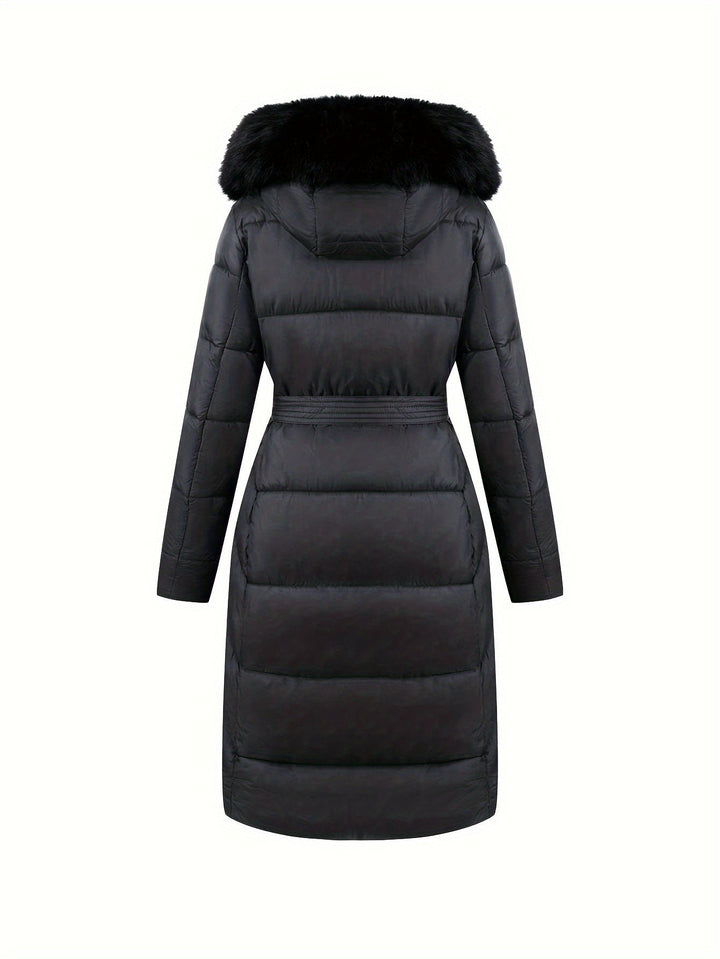 Mara™ | Elegant Mid-Length Coat with Hood