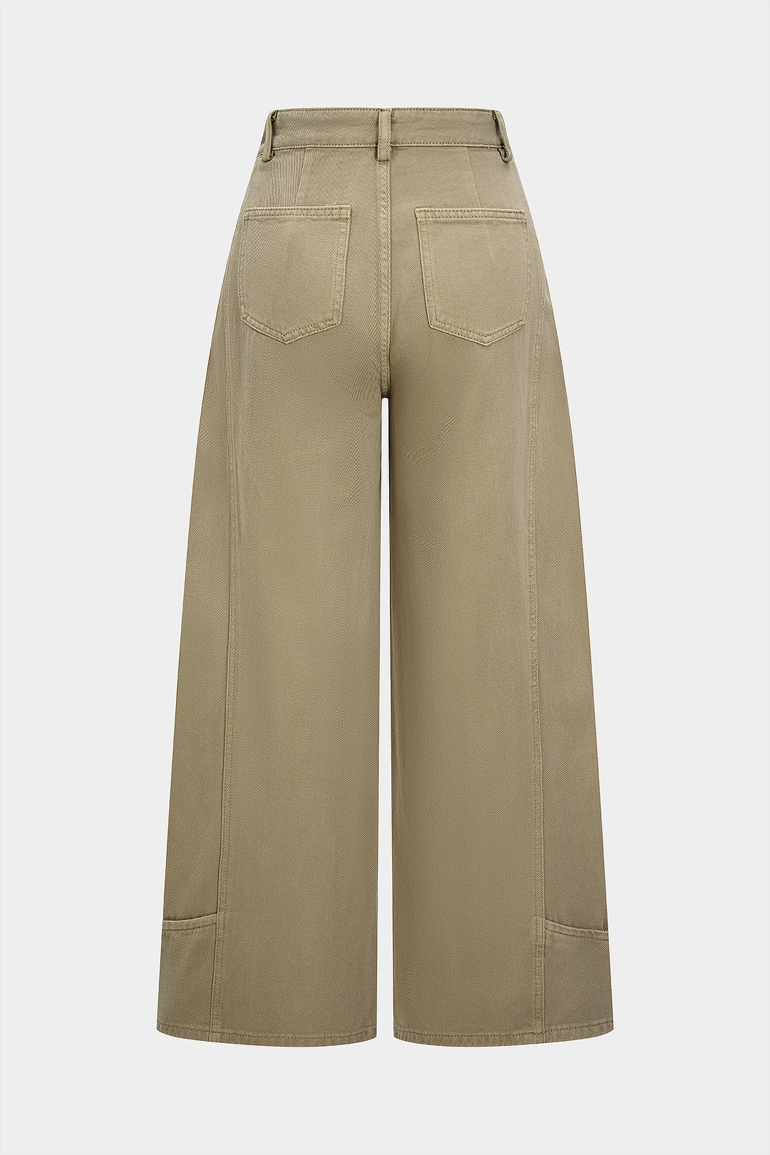 Denim Zipper Pocket Straight Leg Jeans