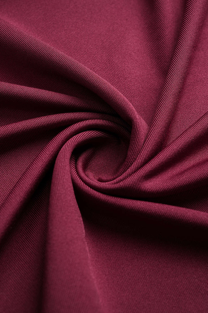 Cut Out Ruched Sleeveless Backless Slip Maxi Dress