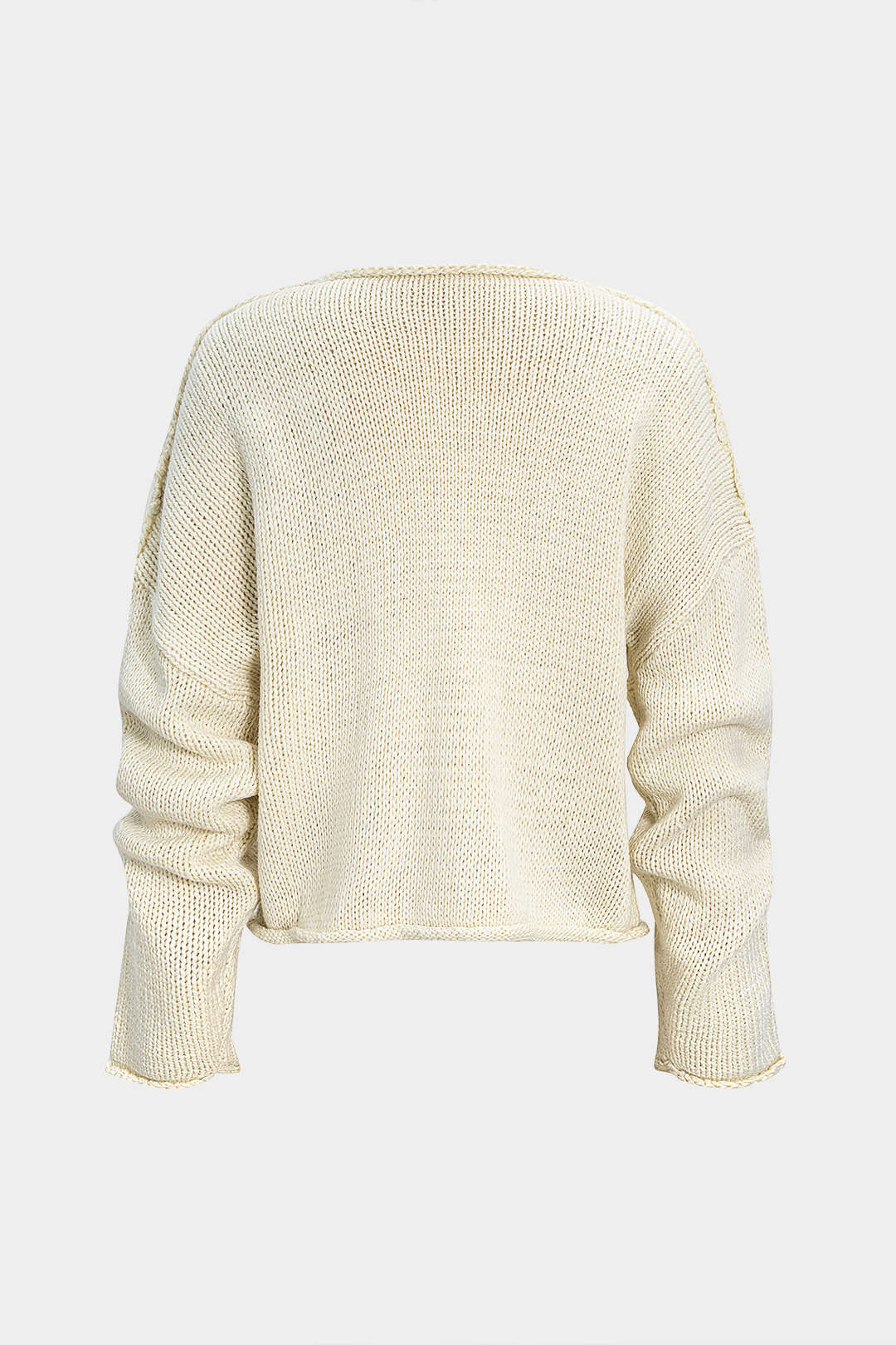 Sweater Round Neck Long-Sleeve Top