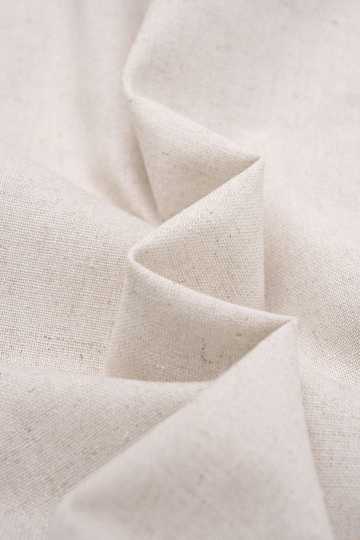 Linen U-Neck Ruched Sleeveless Maxi Dress