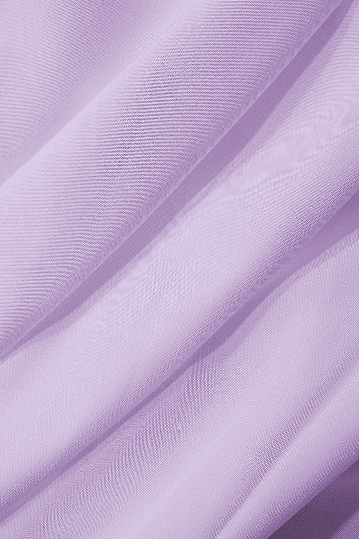 Mock Neck Cut Out Ruched Maxi Dress
