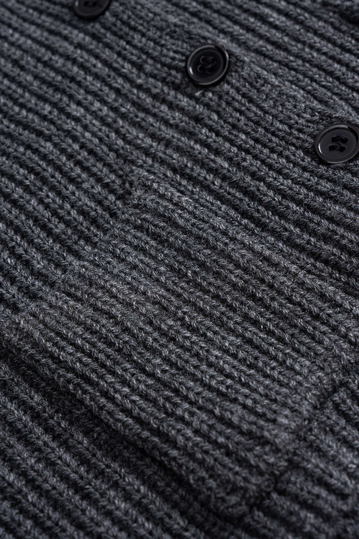 Knit V-neck Button Vest