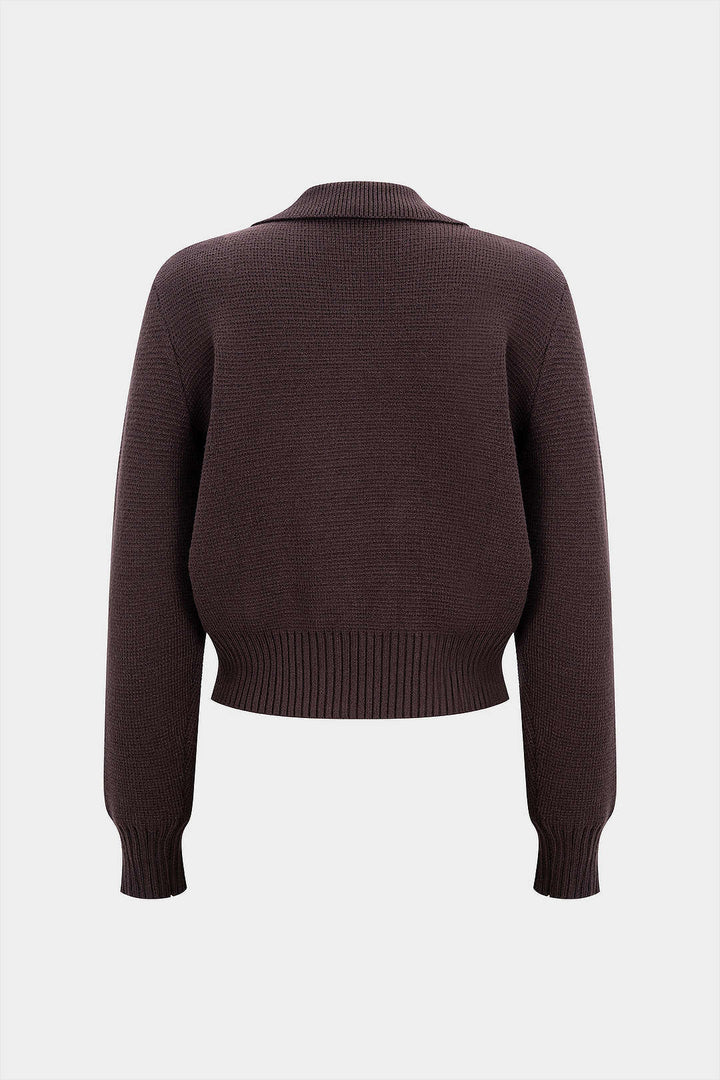 Knit Double Breasted Cardigan