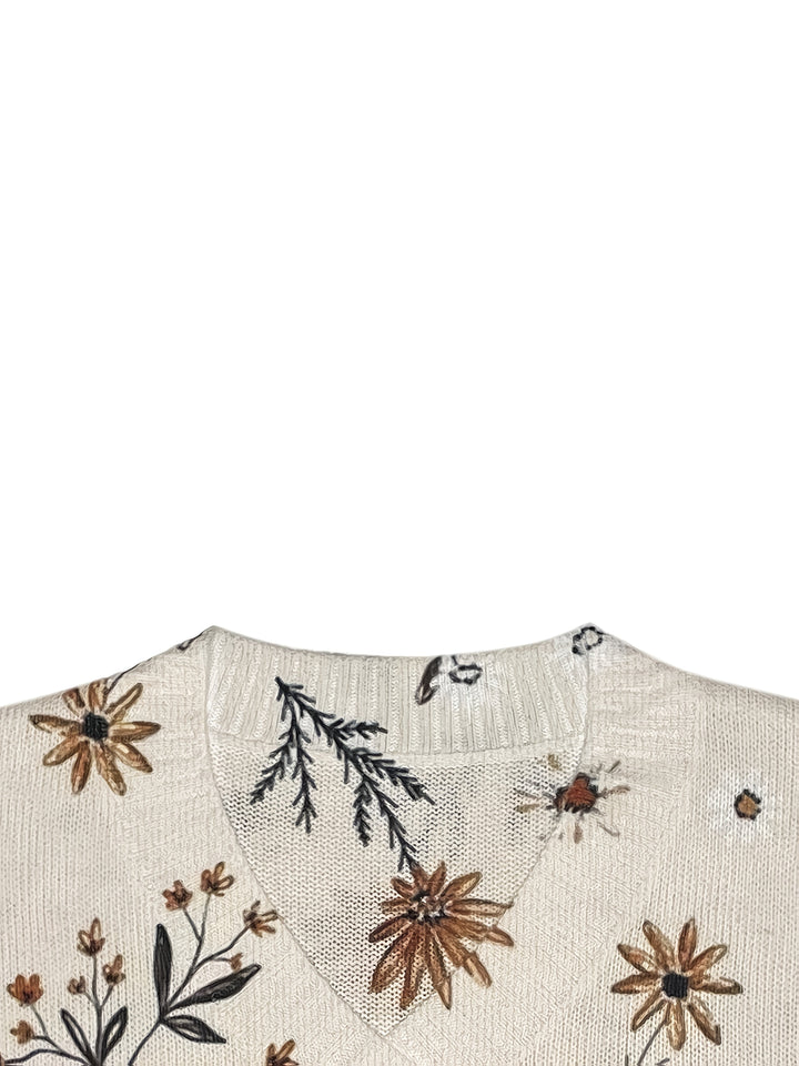 Carine™ | Elegant Floral Cardigan