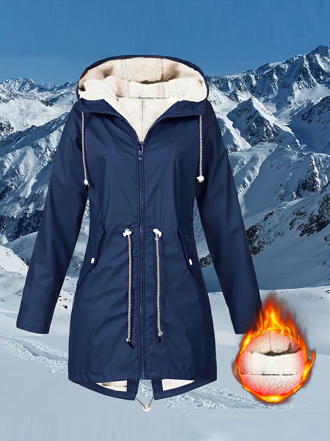 Teresa™ | Warm Fleece-Lined Waterproof Hooded Parka Coat