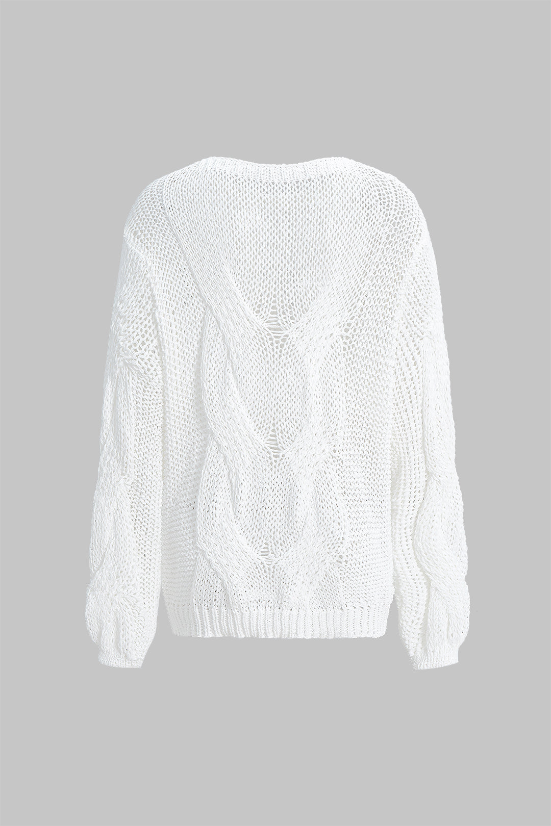Knit Cut Out Long-Sleeve Top