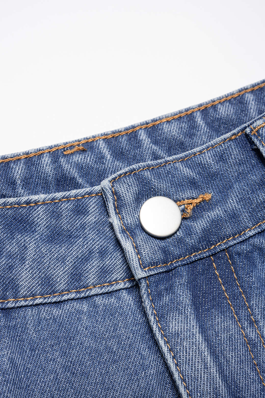 Denim Patchwork Lace High Waist Straight Leg Jeans