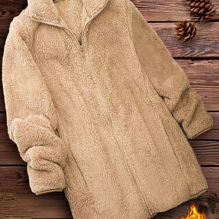 Yara™ | Elegant Zip-Up Fleece Coat