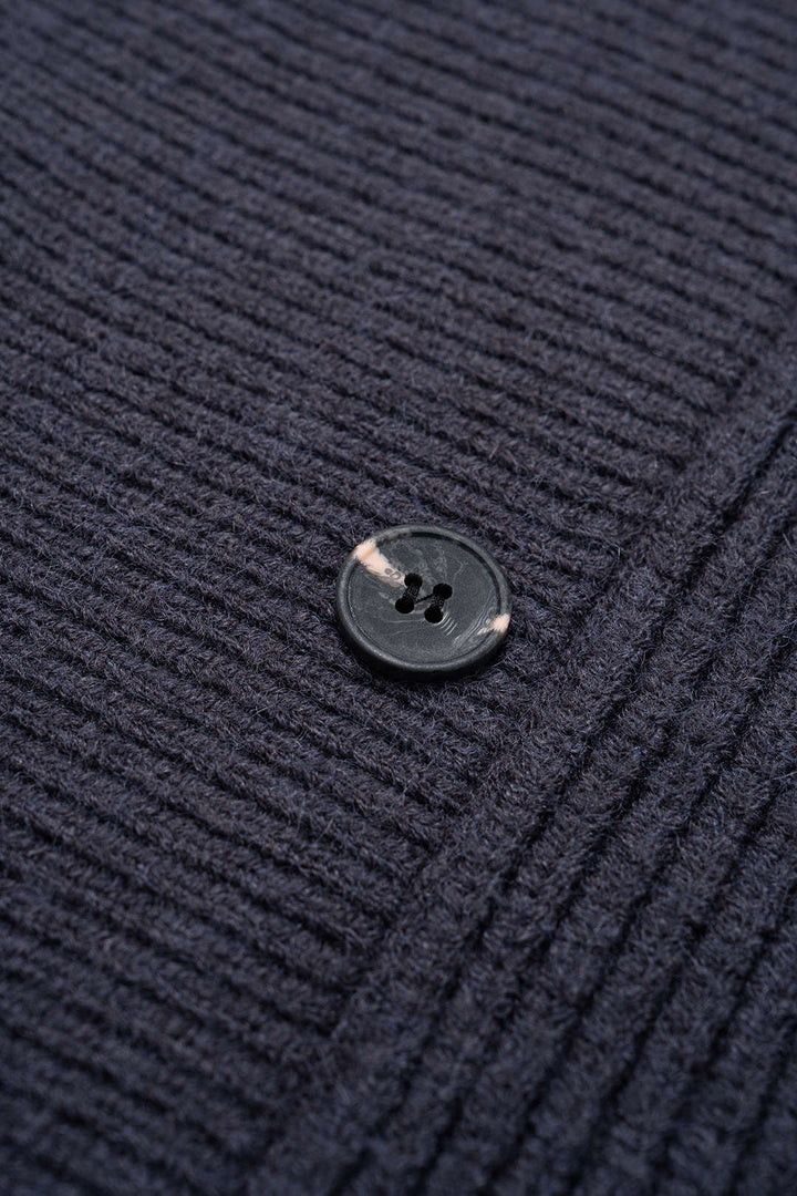 Knit Double-Breasted Cardigan