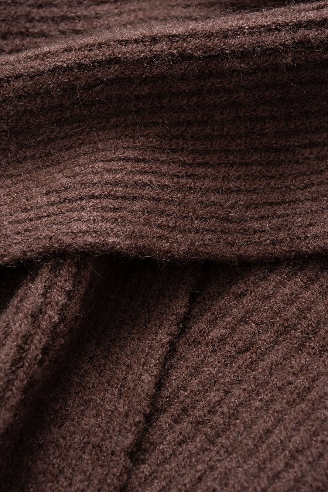 Knit Crossed V-Neck Long-Sleeve Top