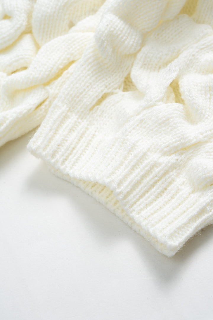 Knit Cut Out Sweater Cardigan