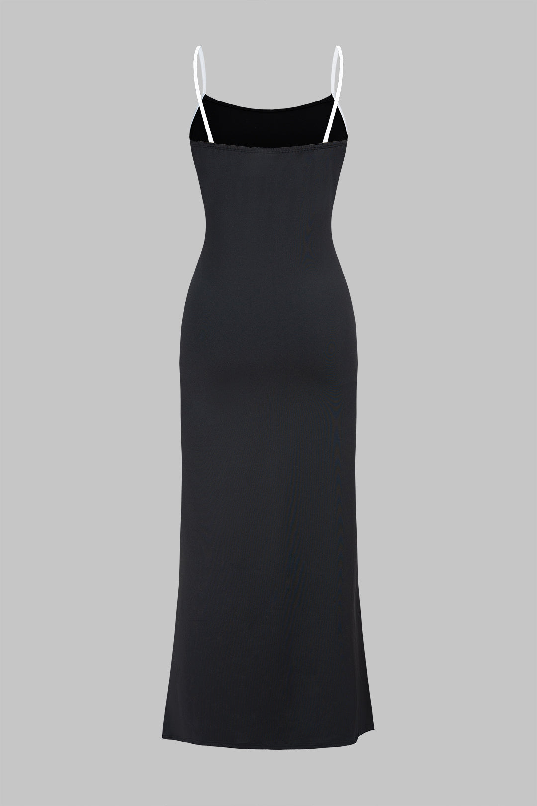 Contrast Binding Slip Bodycon Sleeveless Maxi Dress