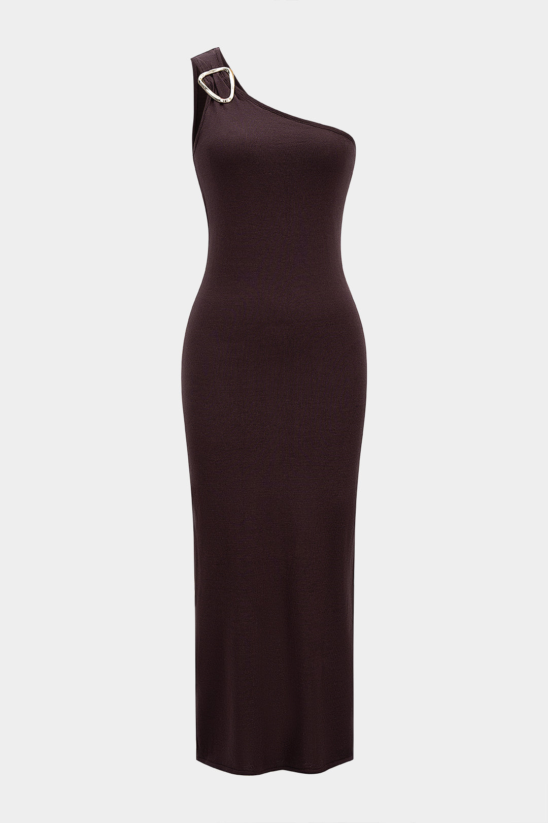 One Shoulder Asymmetrical Sleeveless Maxi Dress