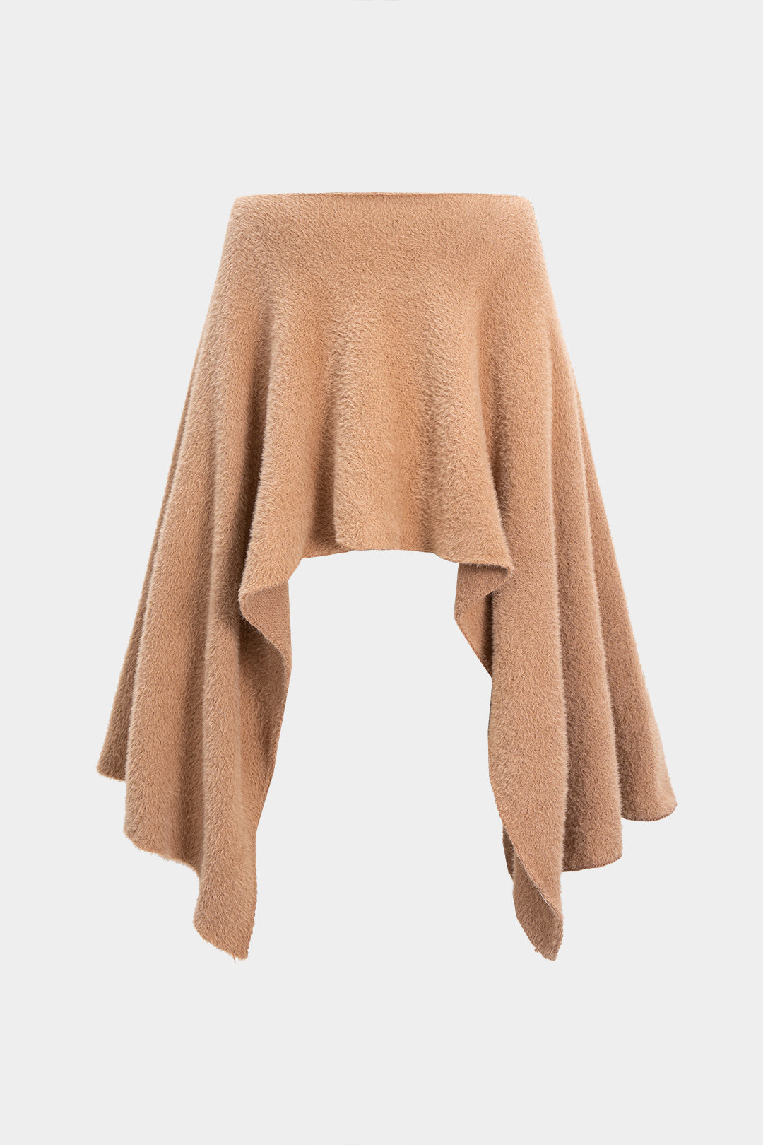 Knit Draped Off Shoulder Long-Sleeve Top