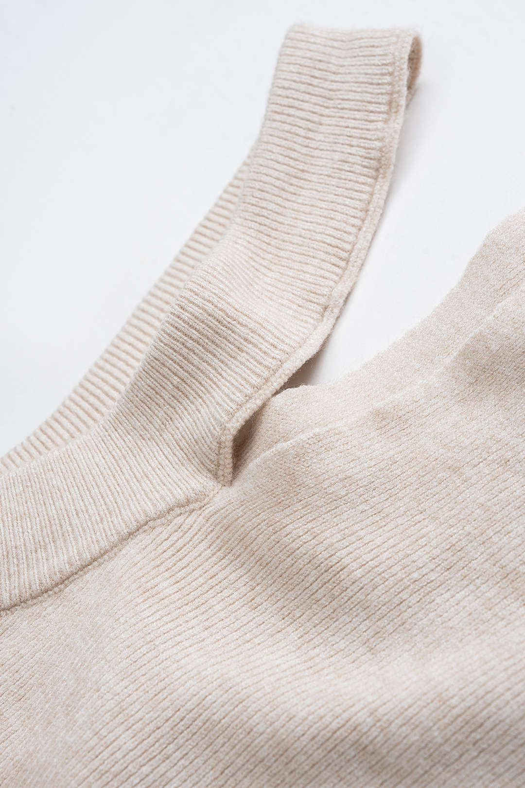 Knit Cut Out Asymmetrical Long-Sleeve Top