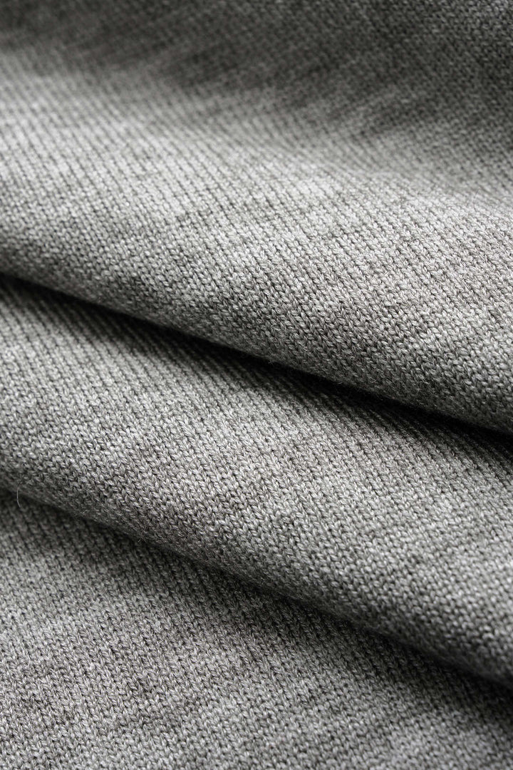 Knit Mock Neck Batwing Long-Sleeve Top