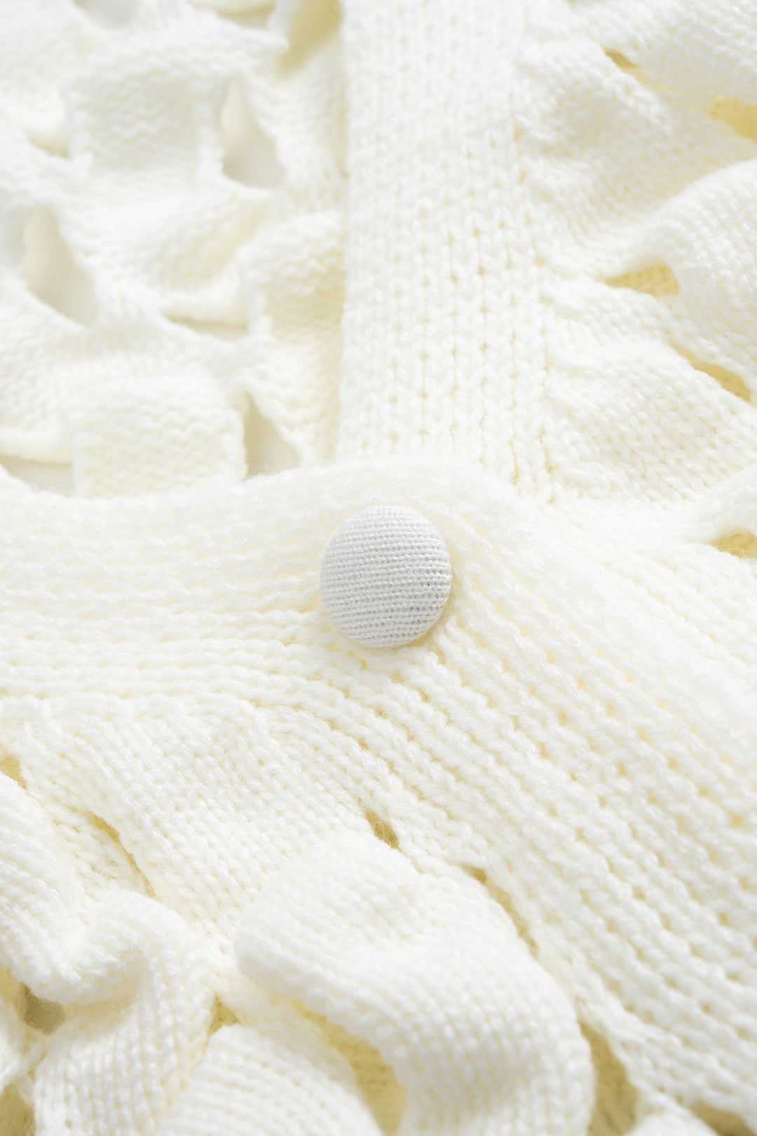 Knit Cut Out Sweater Cardigan