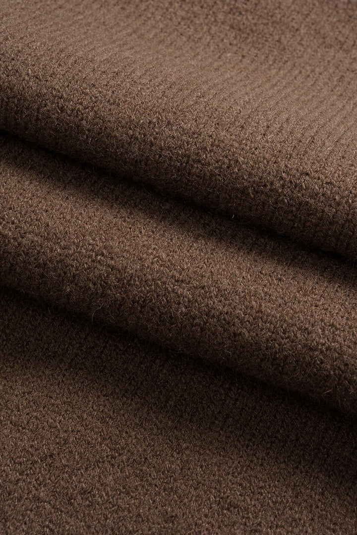 Knit Solid Long-Sleeve Top