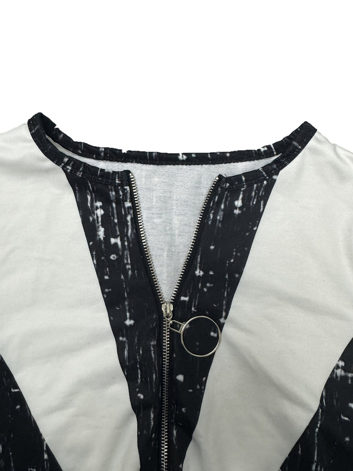 Willow™ | Colorblock Ring-Zip V-Neck Sweatshirt
