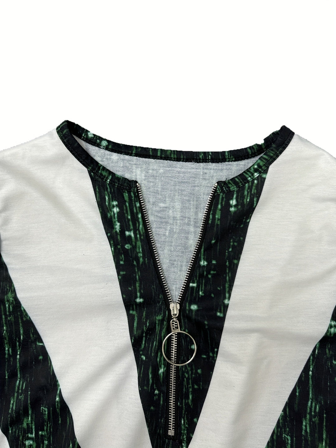 Willow™ | Colorblock Ring-Zip V-Neck Sweatshirt