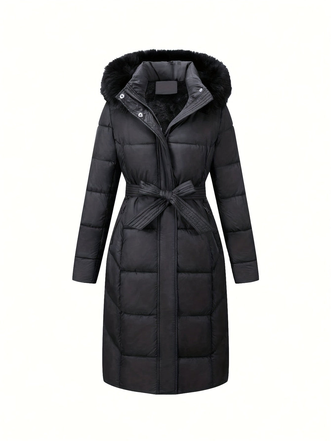 Mara™ | Elegant Mid-Length Coat with Hood