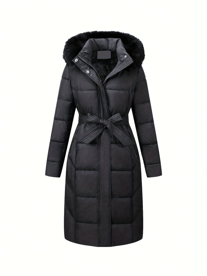 Mara™ | Elegant Mid-Length Coat with Hood