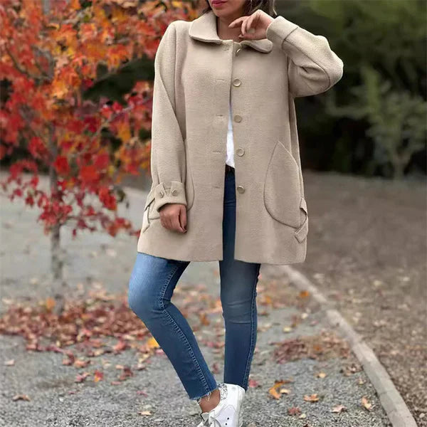 Anivia™ | Soft Coat with Buttons