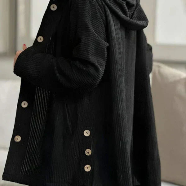 Dana™ | Cozy Relaxed-Fit Ribbed Hooded Coat